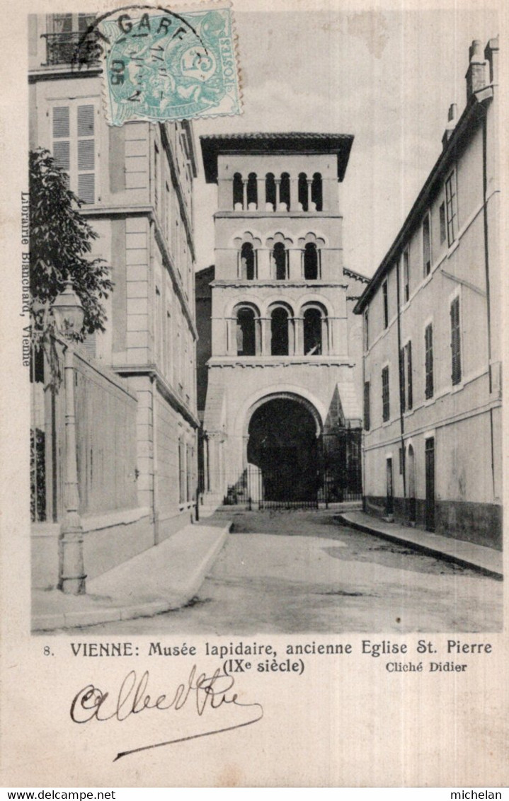 CPA   38   VIENNE---MUSEE LAPIDAIRE, ANCIENNE EGLISE ST. PIERRE---1905 - Vienne