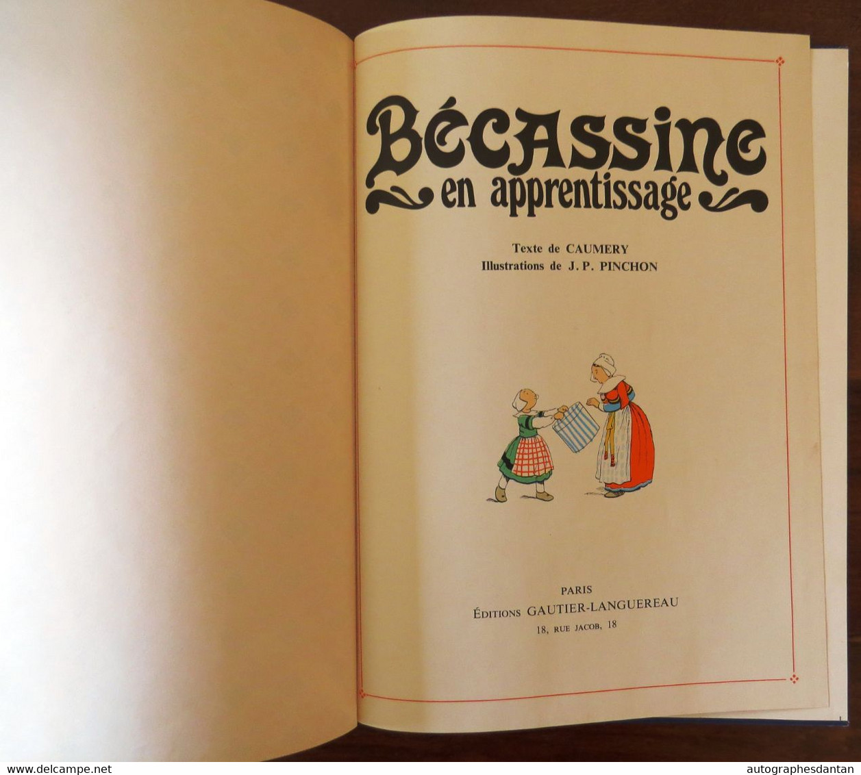 BD Bécassine En Apprentissage - Gautier Et Languereau Cf 6 Photos - Texte Caumery Illustrations Pinchon - Bécassine