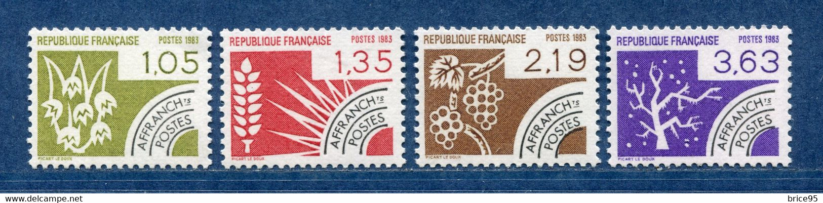 ⭐ France - YT Préoblitéré Nº 178 à 181 - Neuf Sans Charnière - 1983 ⭐ - 1989-2008