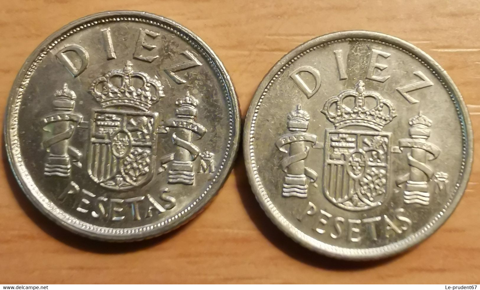 Espagne - 10 Pesetas (inscription DIEZ) - Lot De 2 Pièces - Années 1983 Et 1985. SUP - 10 Pesetas