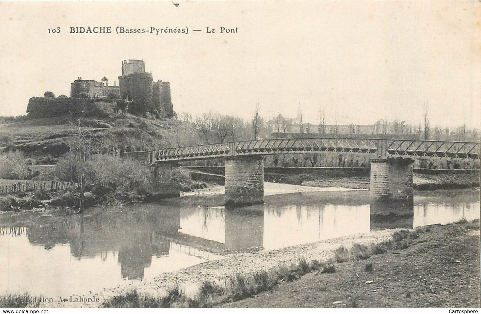 CPA 64 Basses Pyrénées-Atlantiques BIDACHE Le Pont - Bidache