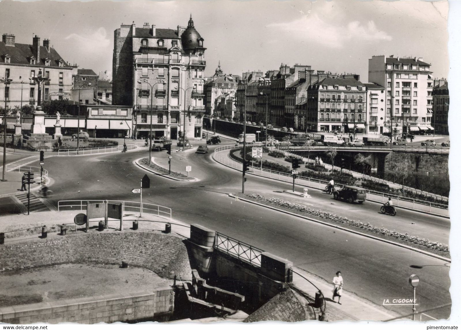 RENNES PLACE FOCH ET DE LA MISSION FLAMME POSTALE 1958 - Rennes