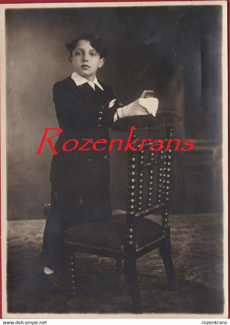 Oude Foto Studio Old Ancienne Photo Photograph Cabinet Holy Communion Heilige Communie Boy Garcon Jongen Enfant Kind CPA - Ohne Zuordnung