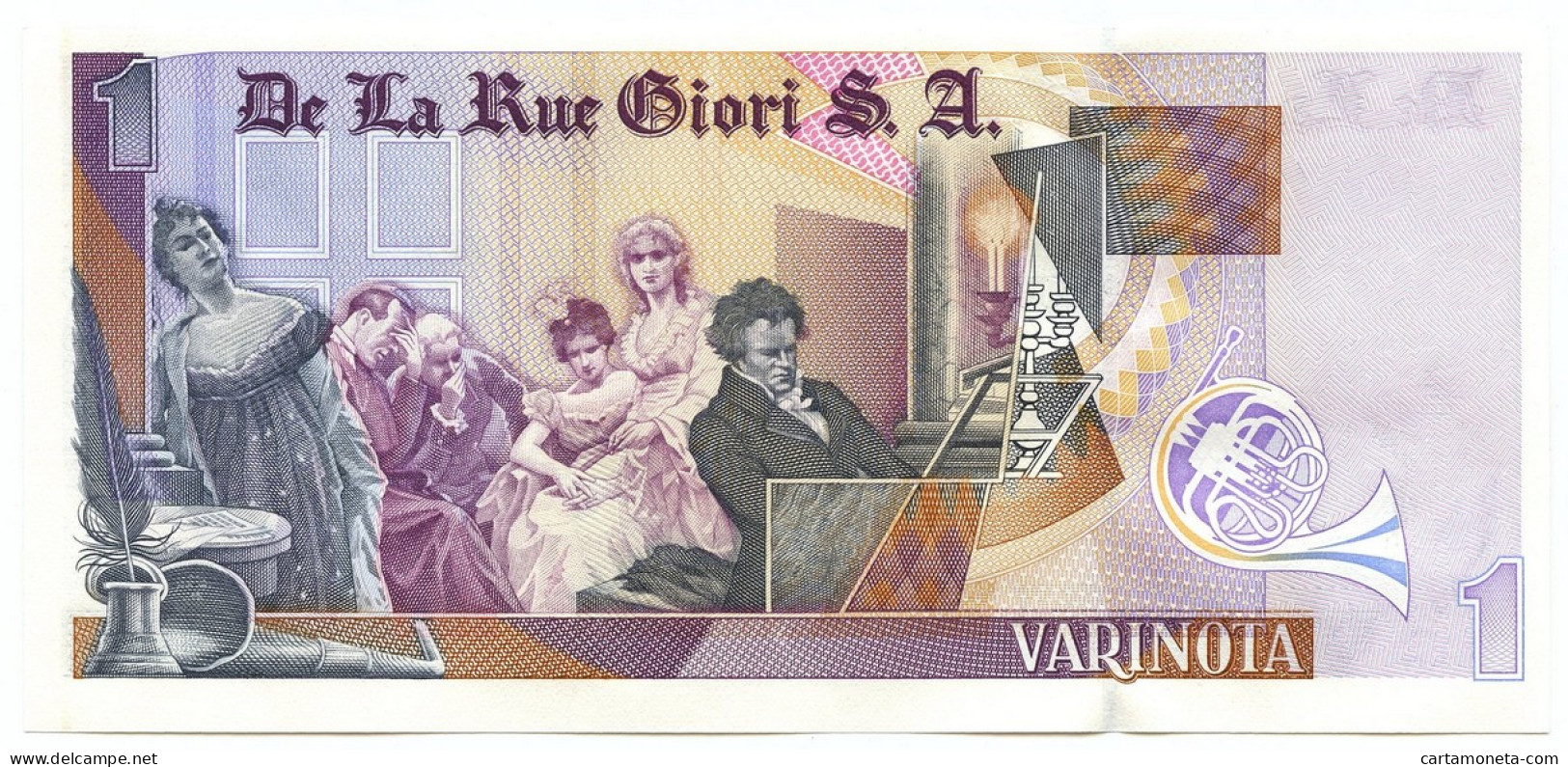 NO VALUE CAMPIONE DE LA RUE GIORI LUDWIG VAN BEETHOVEN VARIANTE VIOLA FDS - [ 7] Fouten & Varianten