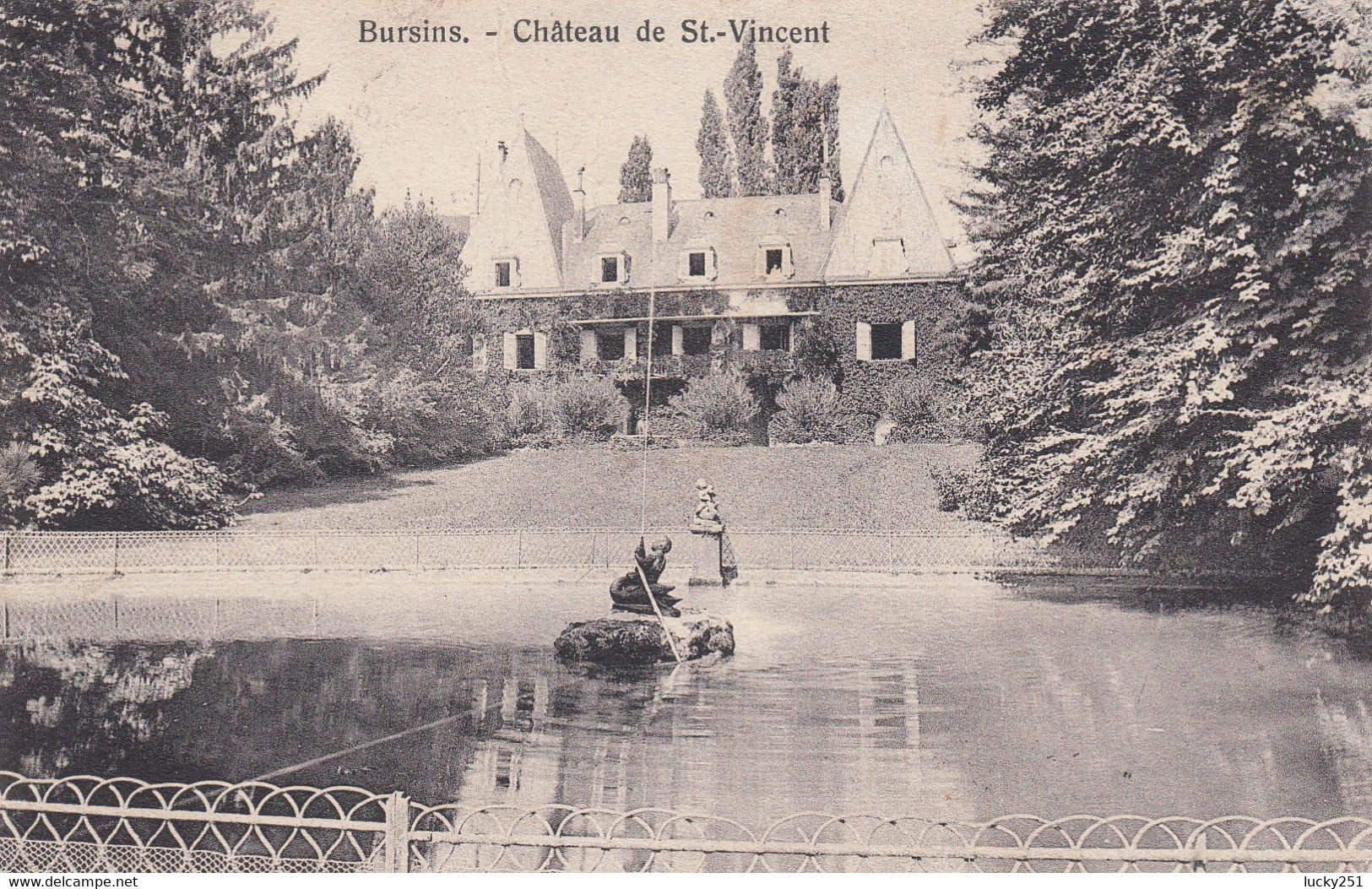 Suisse - Châteaux - Bursins - Le Château De St-Vincent - Circulée 16/09/1922 - Au