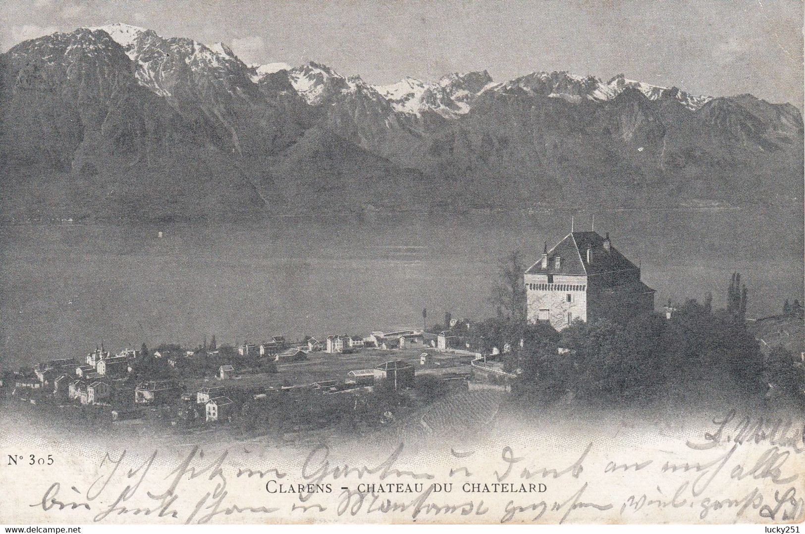 Suisse - Châteaux - Clarens - Le Château Du Chatelard - Circulée 19/09/1902 - Au