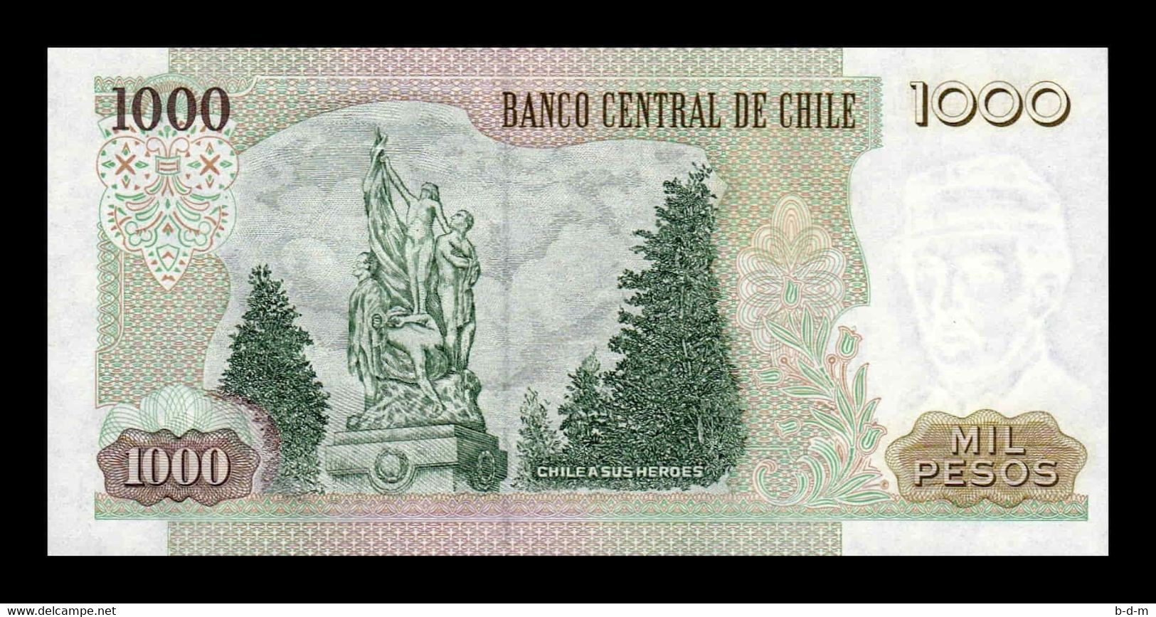 Chile 1000 Pesos Ignacio Carrera Pinto 2002 Pick 154f SC UNC - Cile