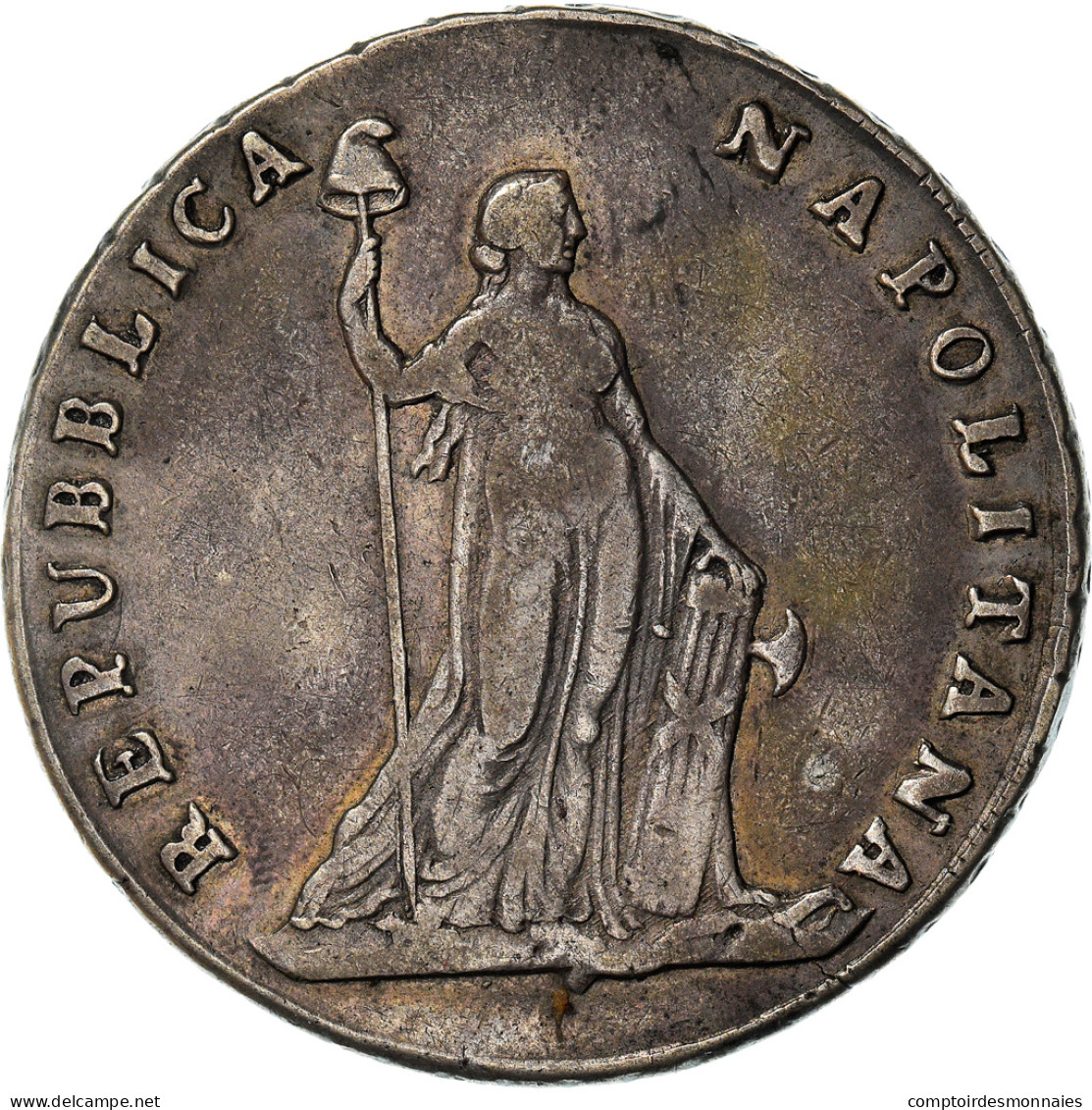 Monnaie, États Italiens, NAPLES, 12 Carlini, An VII (1799), TTB, Argent, KM:233 - Napoli & Sicilia