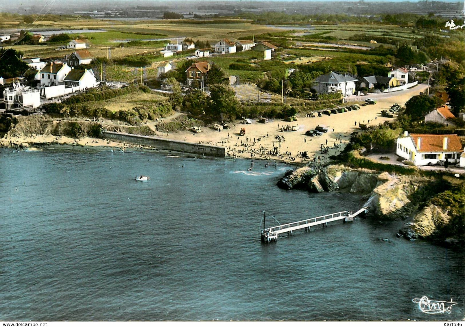 La Plaine Sur Mer * Port Giraud * Vue Sur Le Village Et La Plage - La-Plaine-sur-Mer