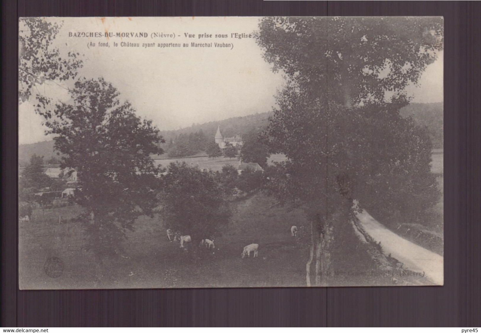 BAZOCHES DU MORVAN VUE PRISE SOUS L EGLISE 58 - Bazoches