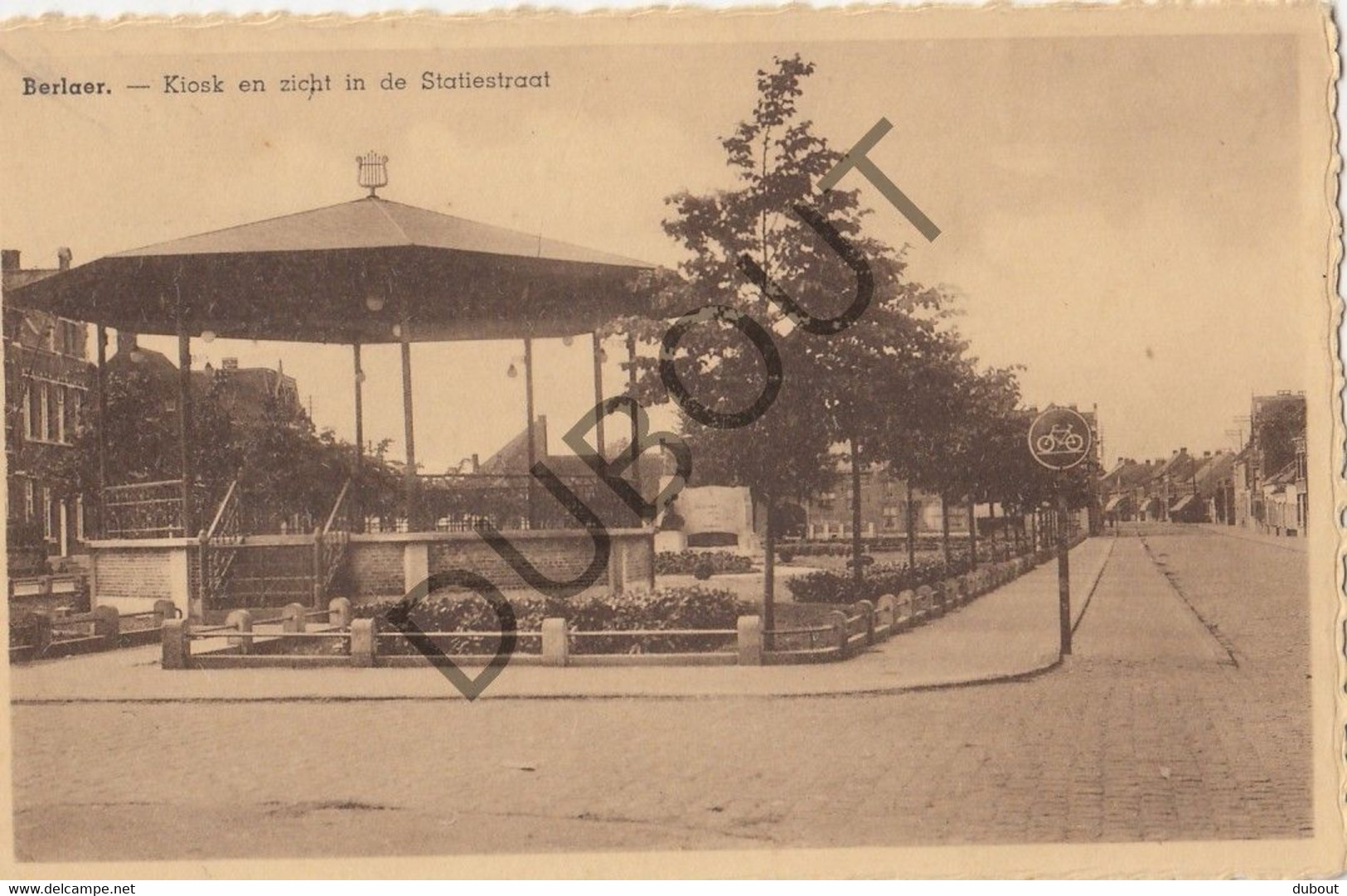 Postkaart/Carte Postale BERLAAR Kiosk En Zicht In De Statiestraat   (C1102) - Berlaar