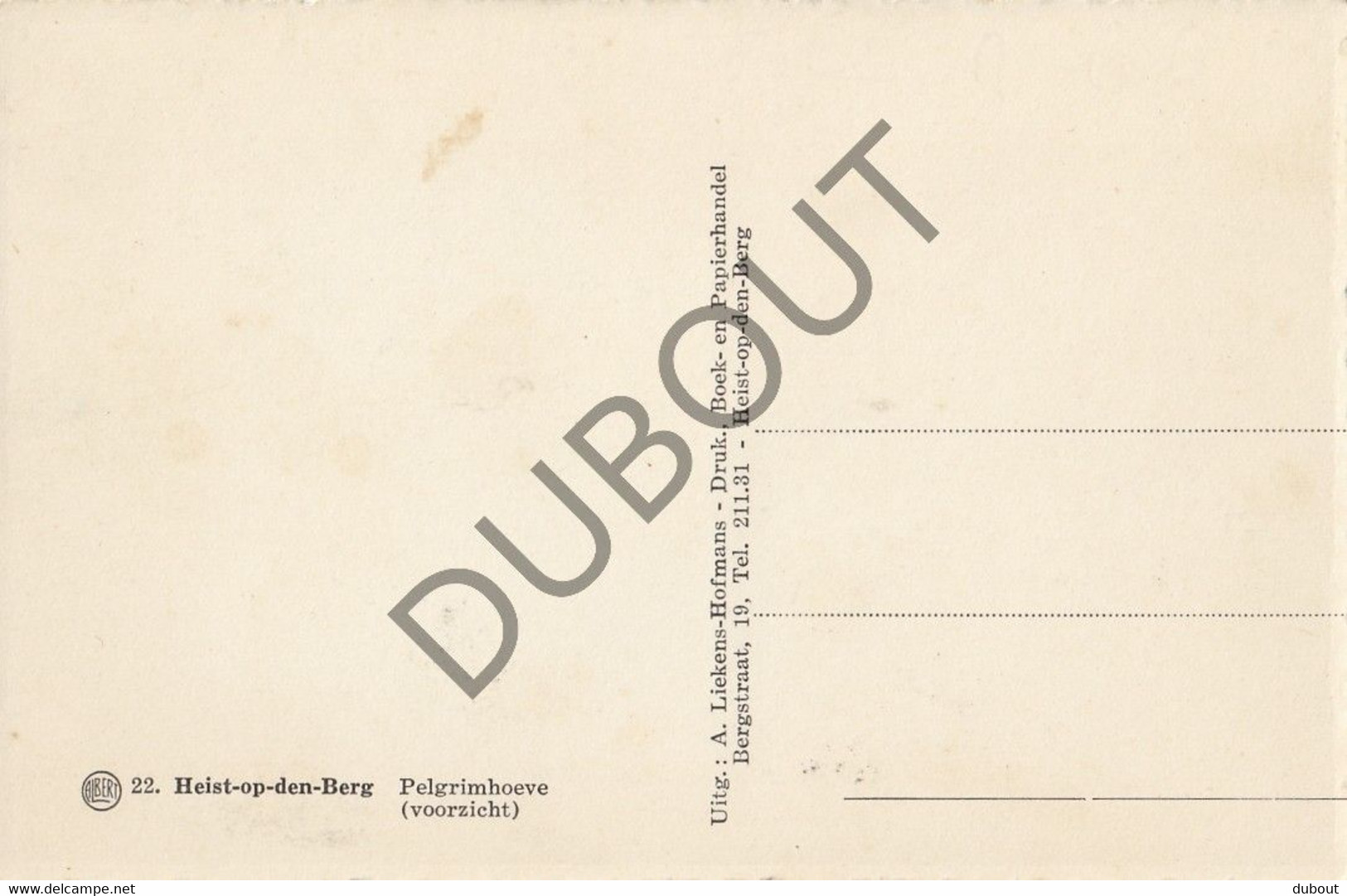 Postkaart/Carte Postale HEIST-OP-DEN-BERG Pelgrimhoeve   (C1076) - Heist-op-den-Berg