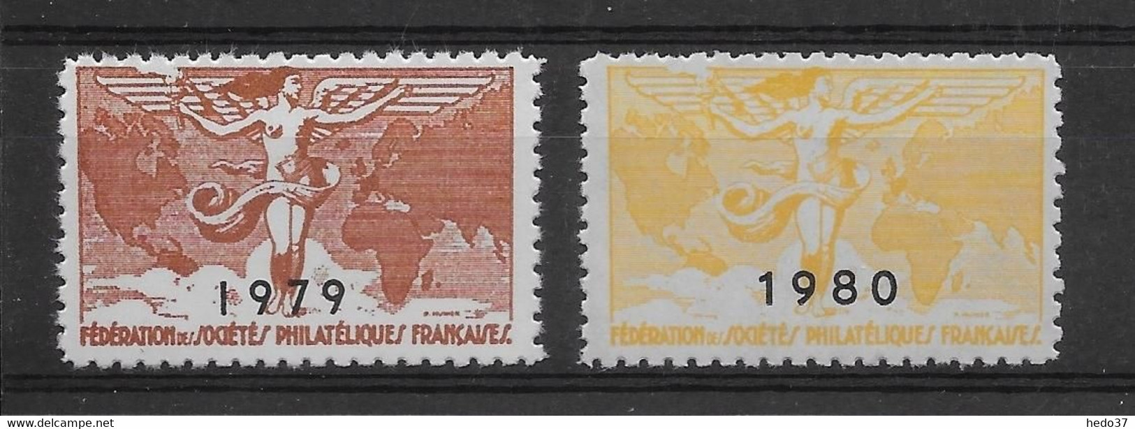 France Vignettes - Fédérations Des Philatélistes 1979/1980 - Neuf ** Sans Charnière - TB - Briefmarkenmessen