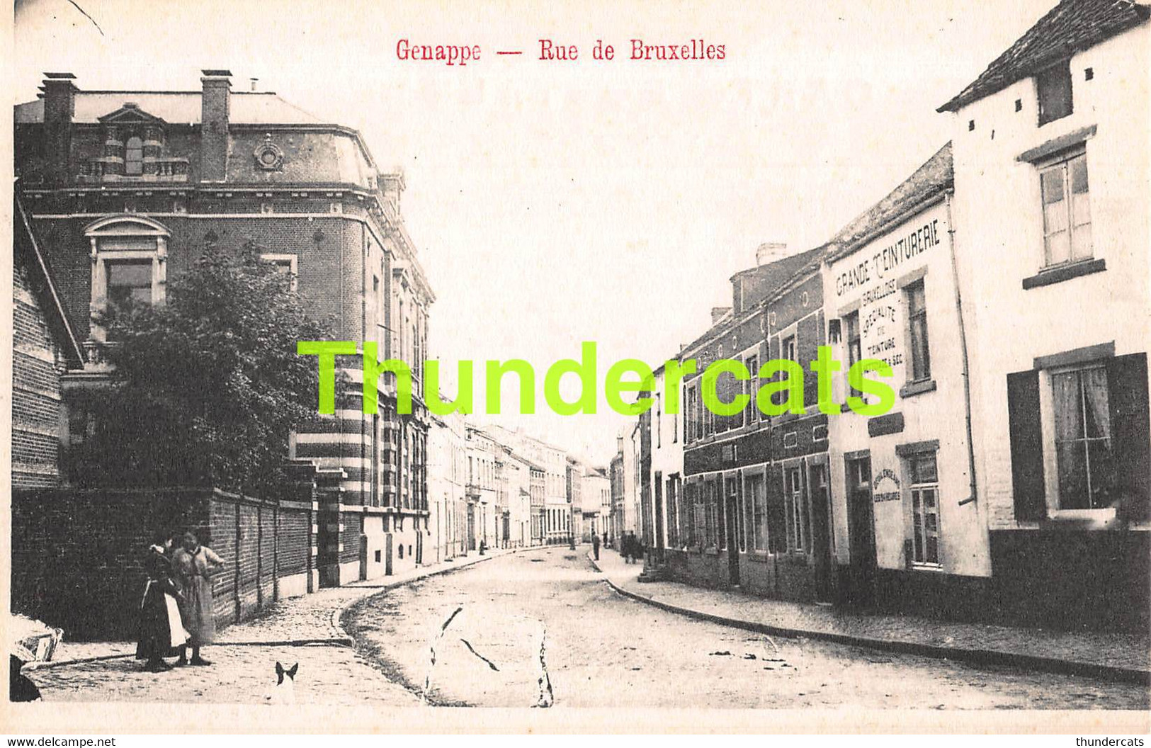 CPA GENAPPE RUE DE BRUXELLES - Genappe