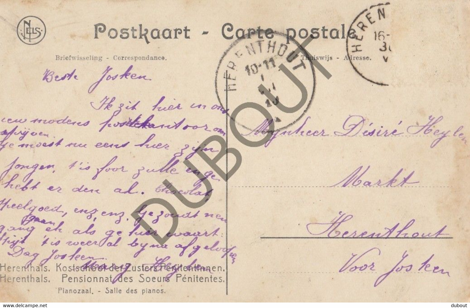 Postkaart/Carte Postale HERENTALS Kostschool Zusters Peniteninnen (C1067) - Herentals