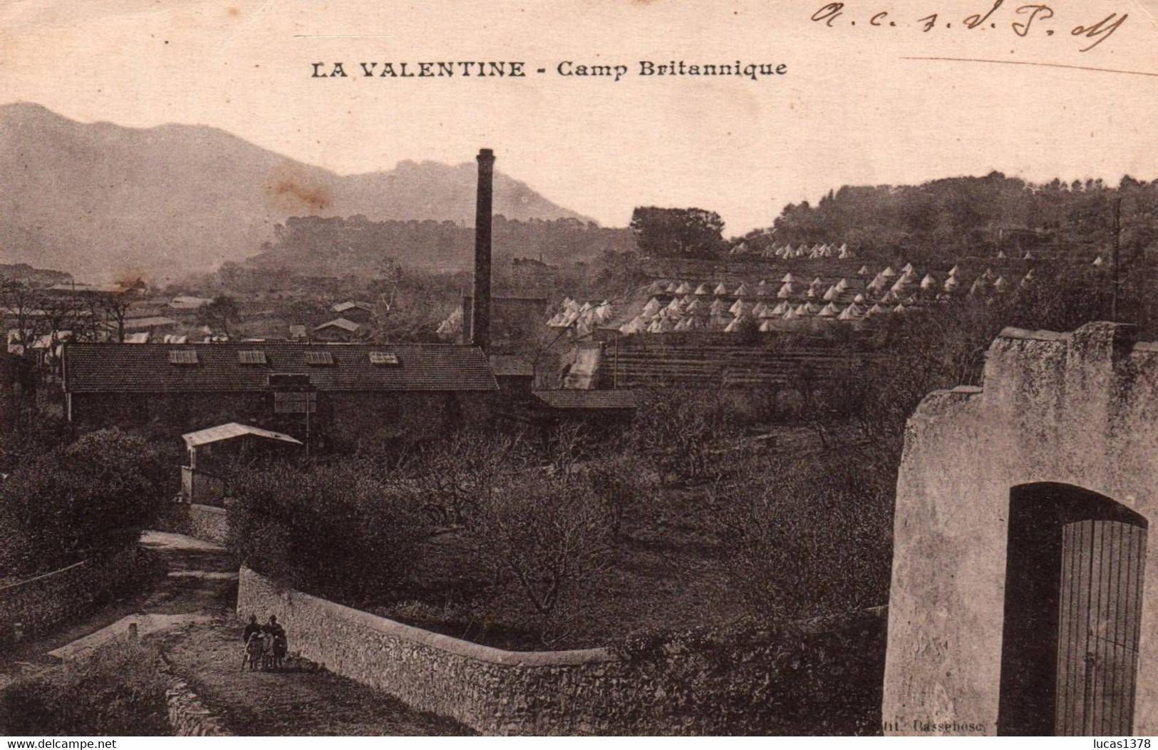 13/ LA VALENTINE / CAMP BRITANNIQUE / RARE - Saint Barnabé, Saint Julien, Montolivet