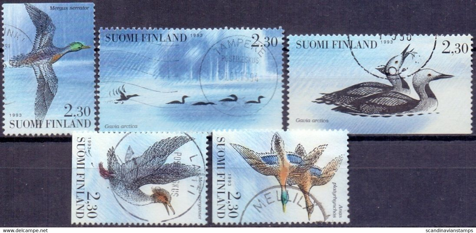 Finland 1993 Watervogels GB-USED - Gebraucht