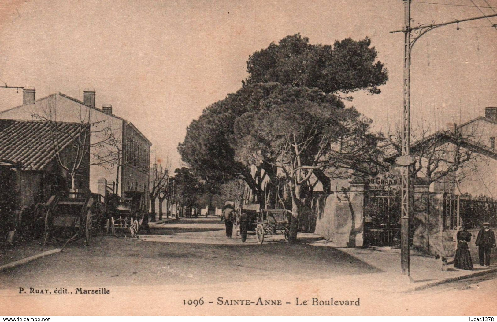 13 / MARSEILLE / SAINTE ANNE / LE BOULEVARD / RARE CARTE LACOUR N 1096 - Saint Barnabé, Saint Julien, Montolivet