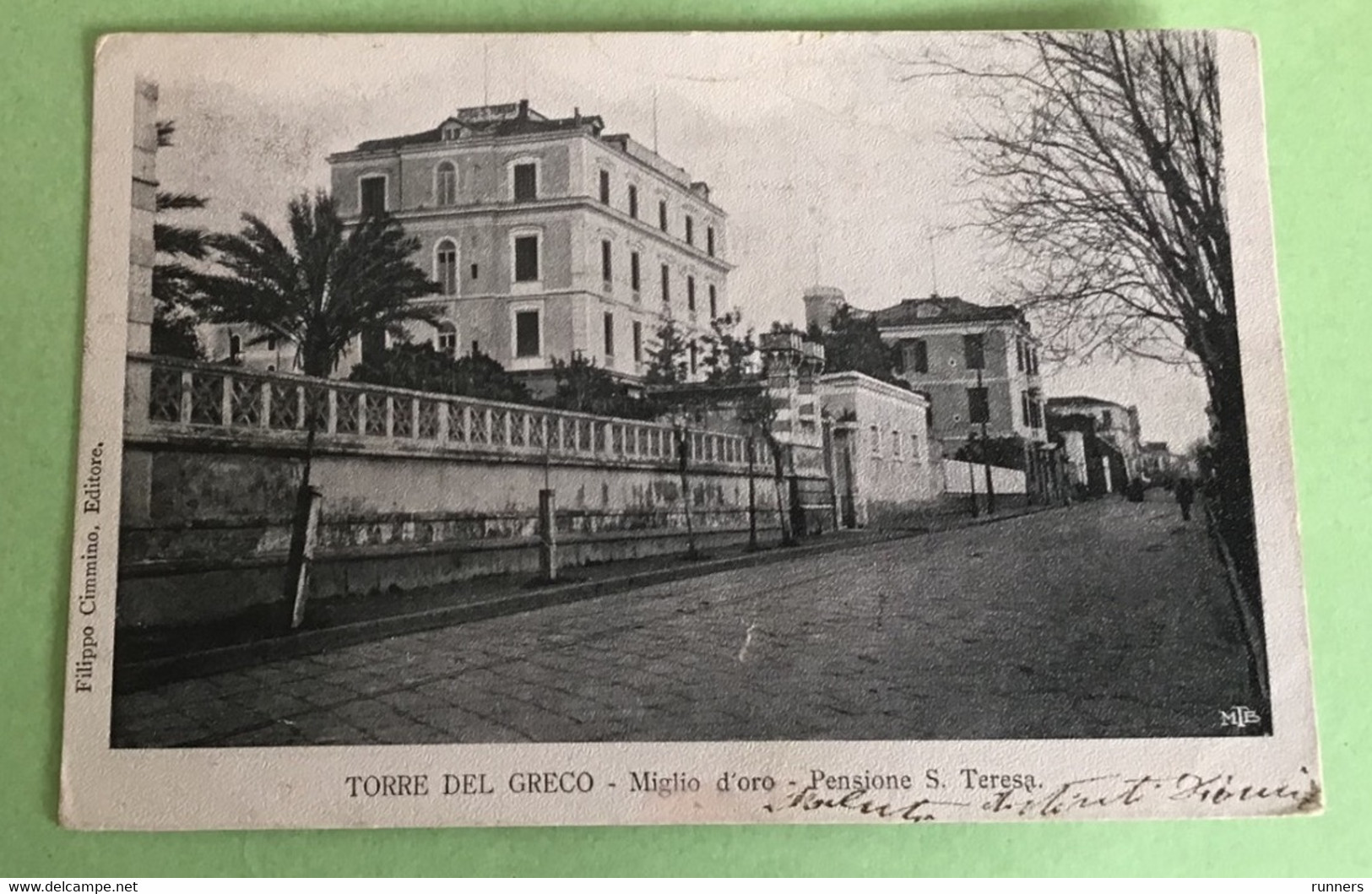 Torre Del Greco Miglio D’oro 1903 Pensione S.Teresa Viaggiata - Torre Del Greco