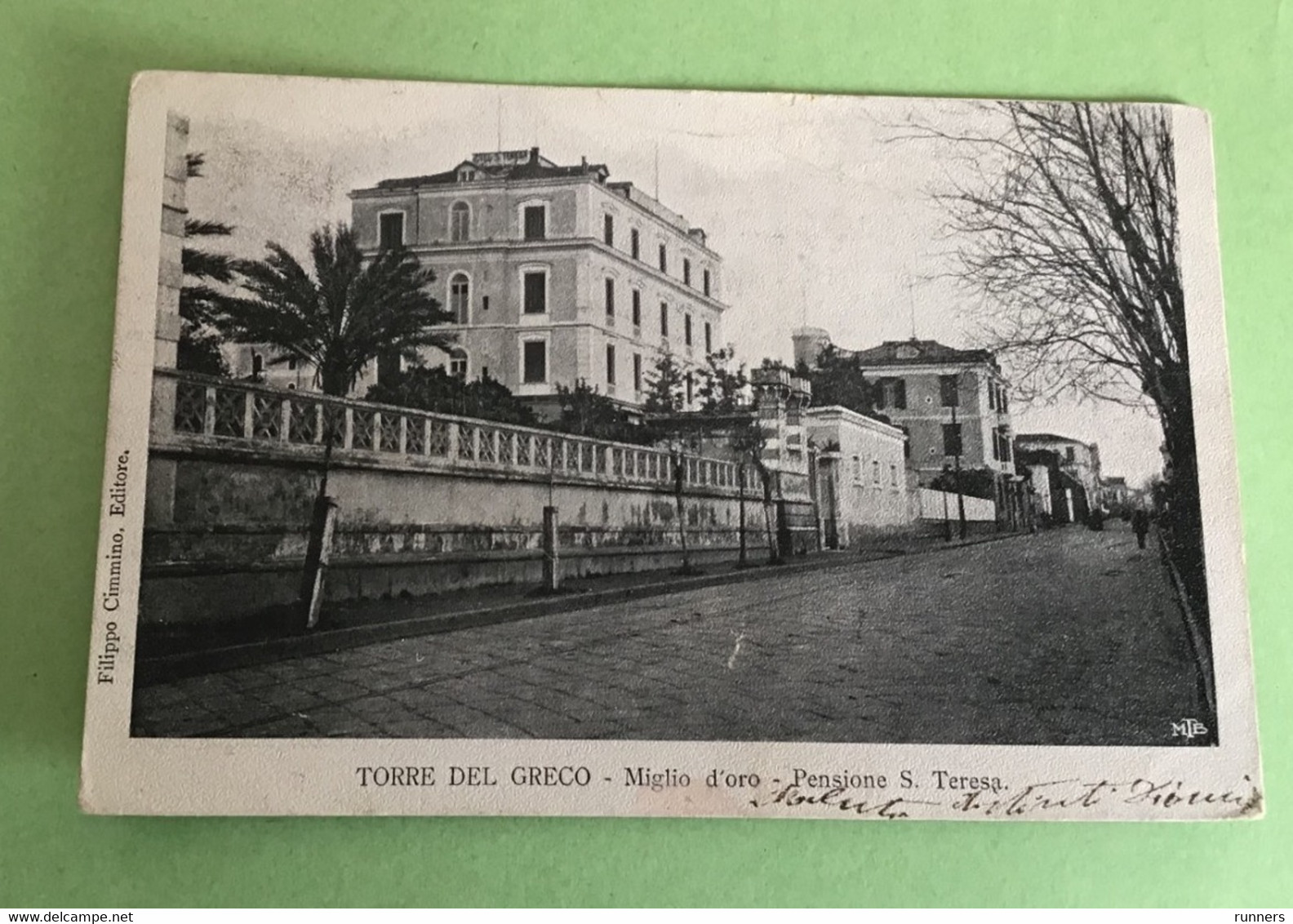 Torre Del Greco Miglio D’oro 1903 Pensione S.Teresa Viaggiata - Torre Del Greco