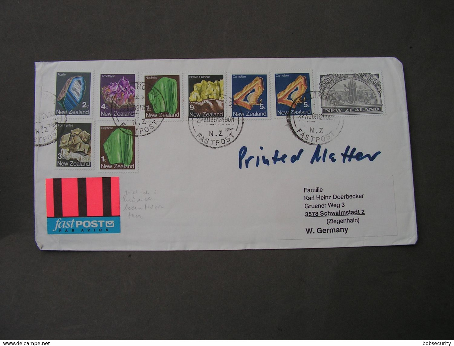 NZ , Nice Cover 1989 - Postal Stationery