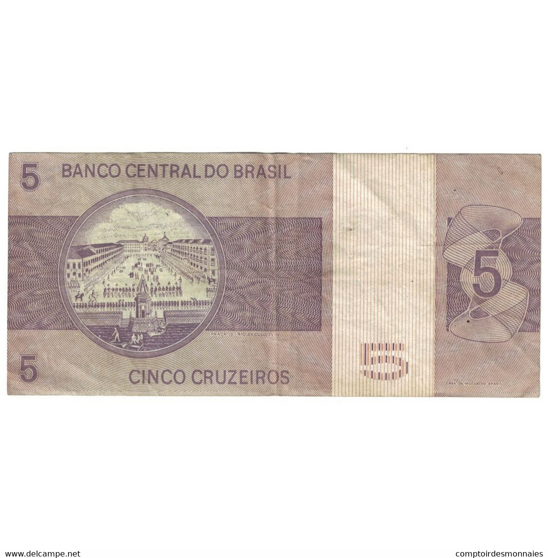 Billet, Brésil, 5 Cruzeiros, UNDATED (1970-80), KM:192b, B+ - Brazil