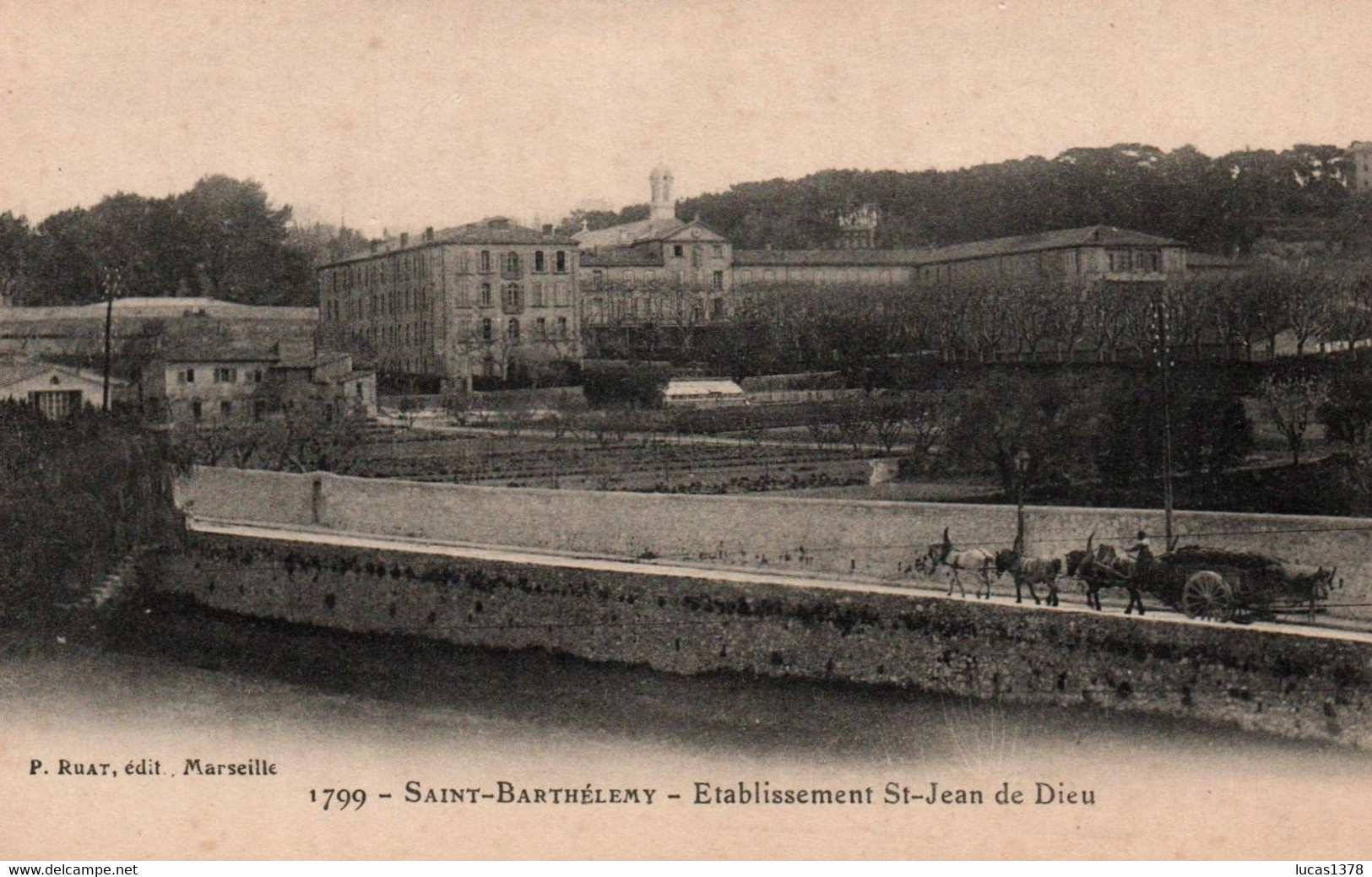 13 / SAINT BARTHELEMY / ETABLISSEMENT SAINT JEAN DE DIEU / ATTELAGE / RUAT 1799 - Quartiers Nord, Le Merlan, Saint Antoine