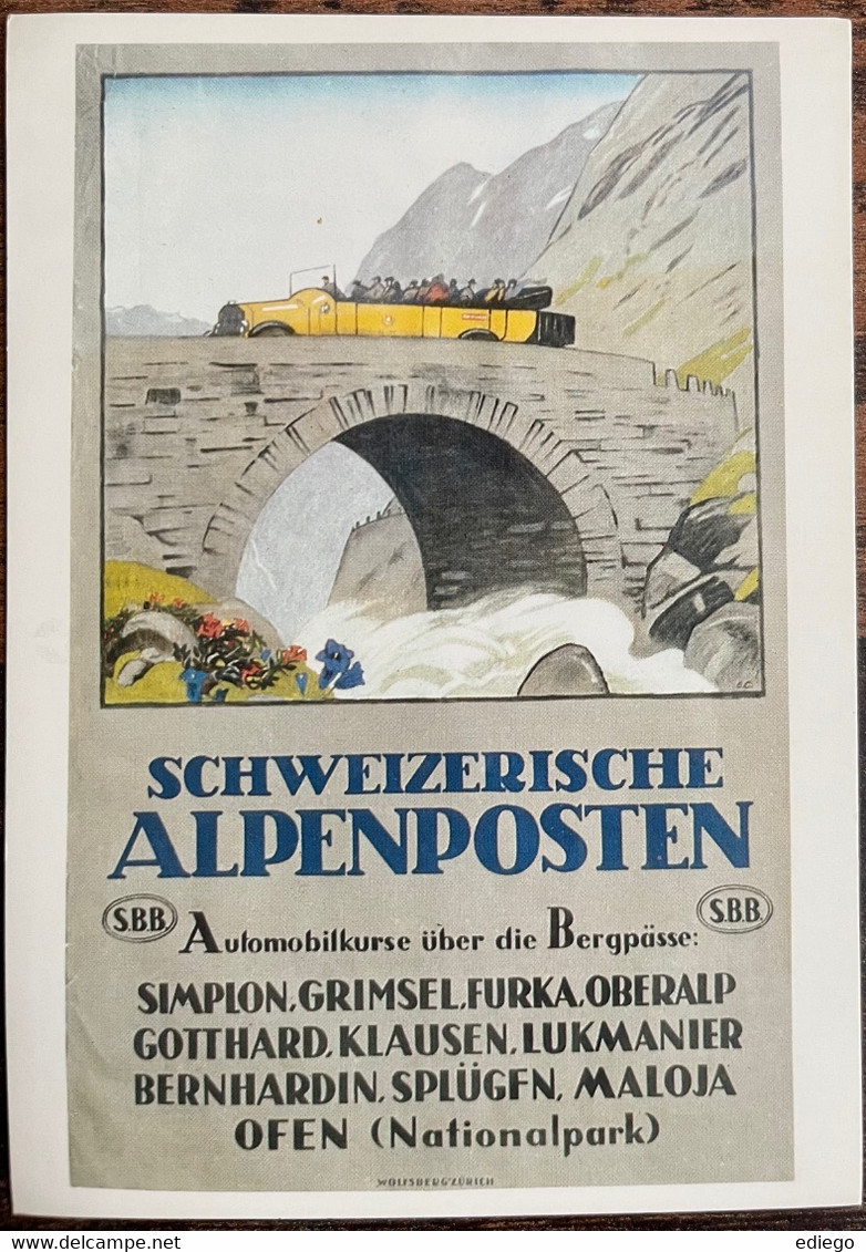 ALPENPOSTEN - SCHWEIZERISCHE - Reproduction - Risch-Rotkreuz
