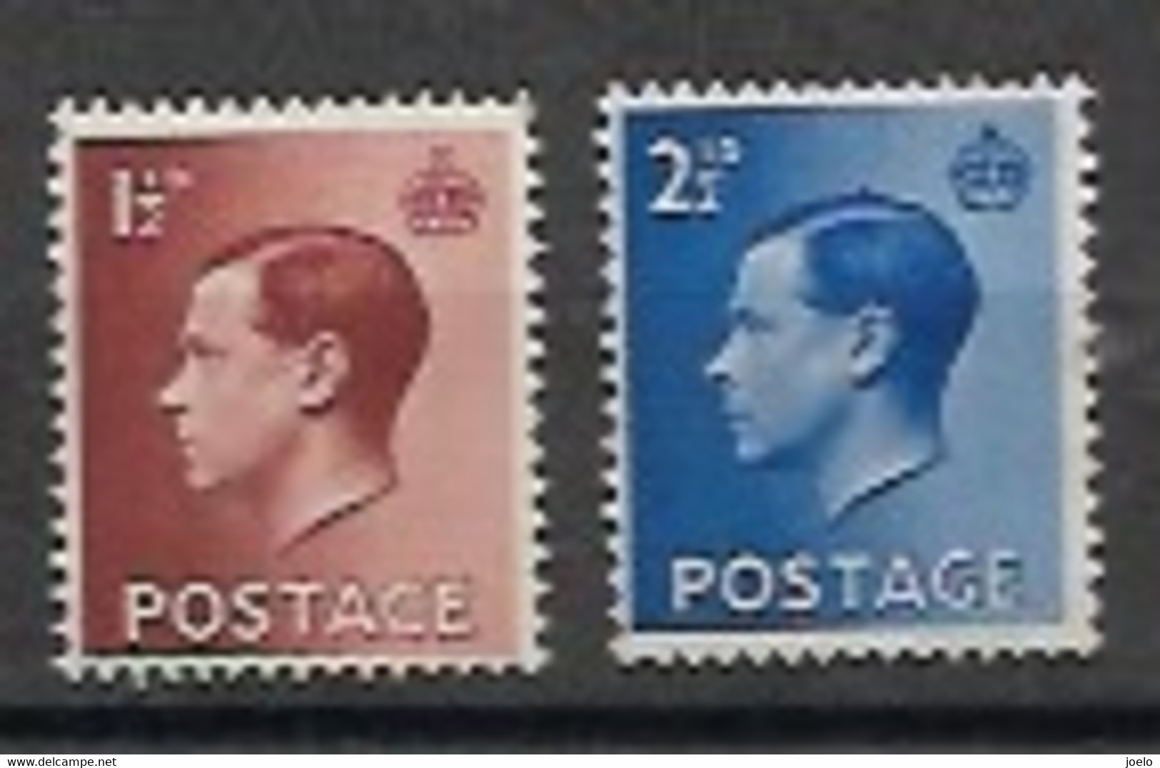 GB 1936 KEVlll DEFINITIVES PAIR MH - Unused Stamps