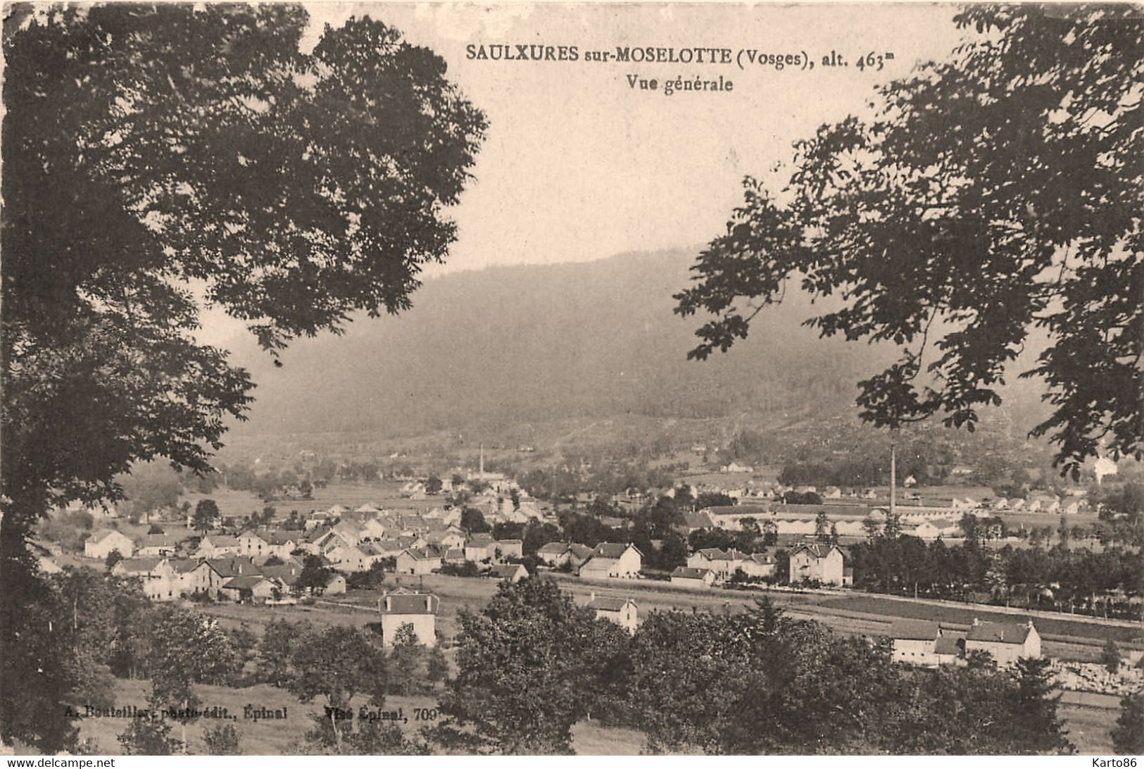 Saulxures En Moselotte * Vue Générale Sur La Commune - Saulxures Sur Moselotte