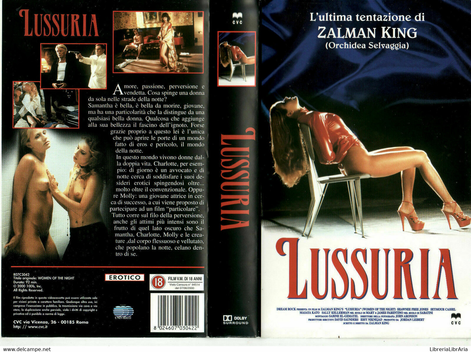 Lussuria - Vhs- 2000 - Erotico V.a.M 18anni- Univideo -F - Colecciones