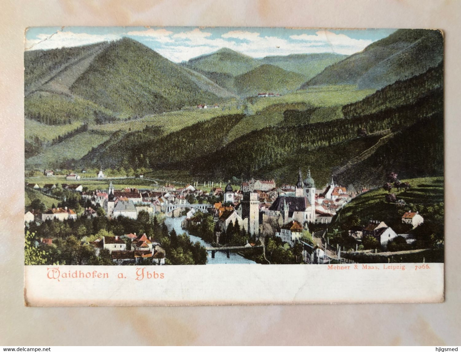 Austria Österreich Waidhofen An Der Ybbs Town View Bridge Valley Mechner Maas Leipzig 14420 Post Card POSTCARD - Waidhofen An Der Ybbs