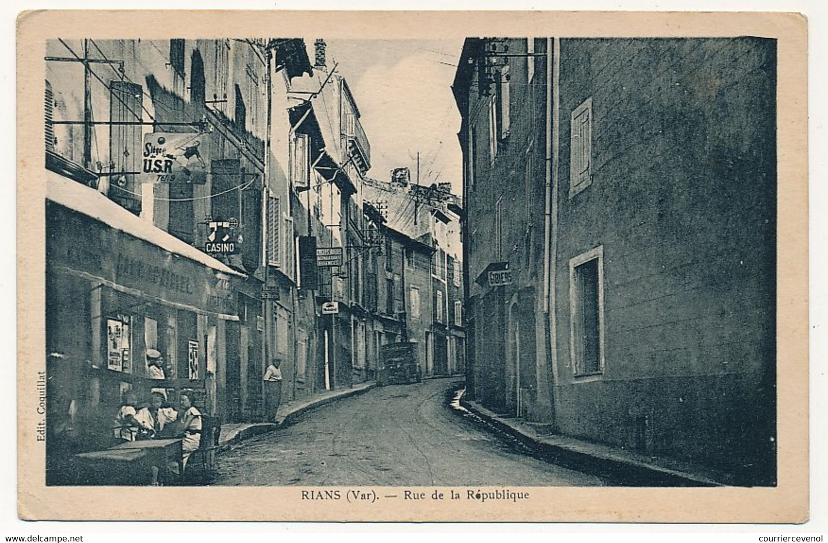 CPA - Rians (Var) - Rue De La République - Rians