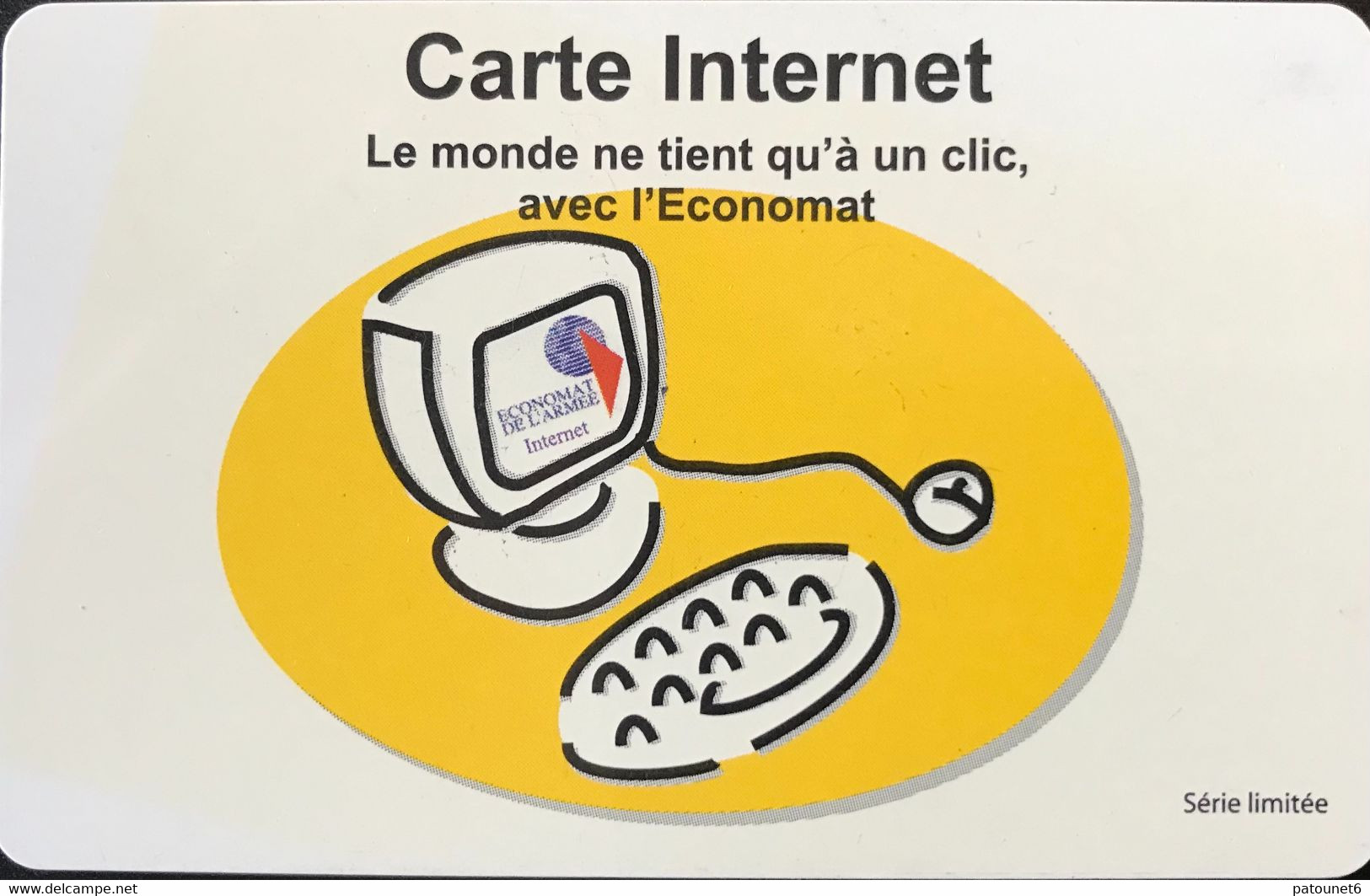 FRANCE  -  ARMEE  -  Carte Internet (Economat) -  Cartes à Usage Militaire