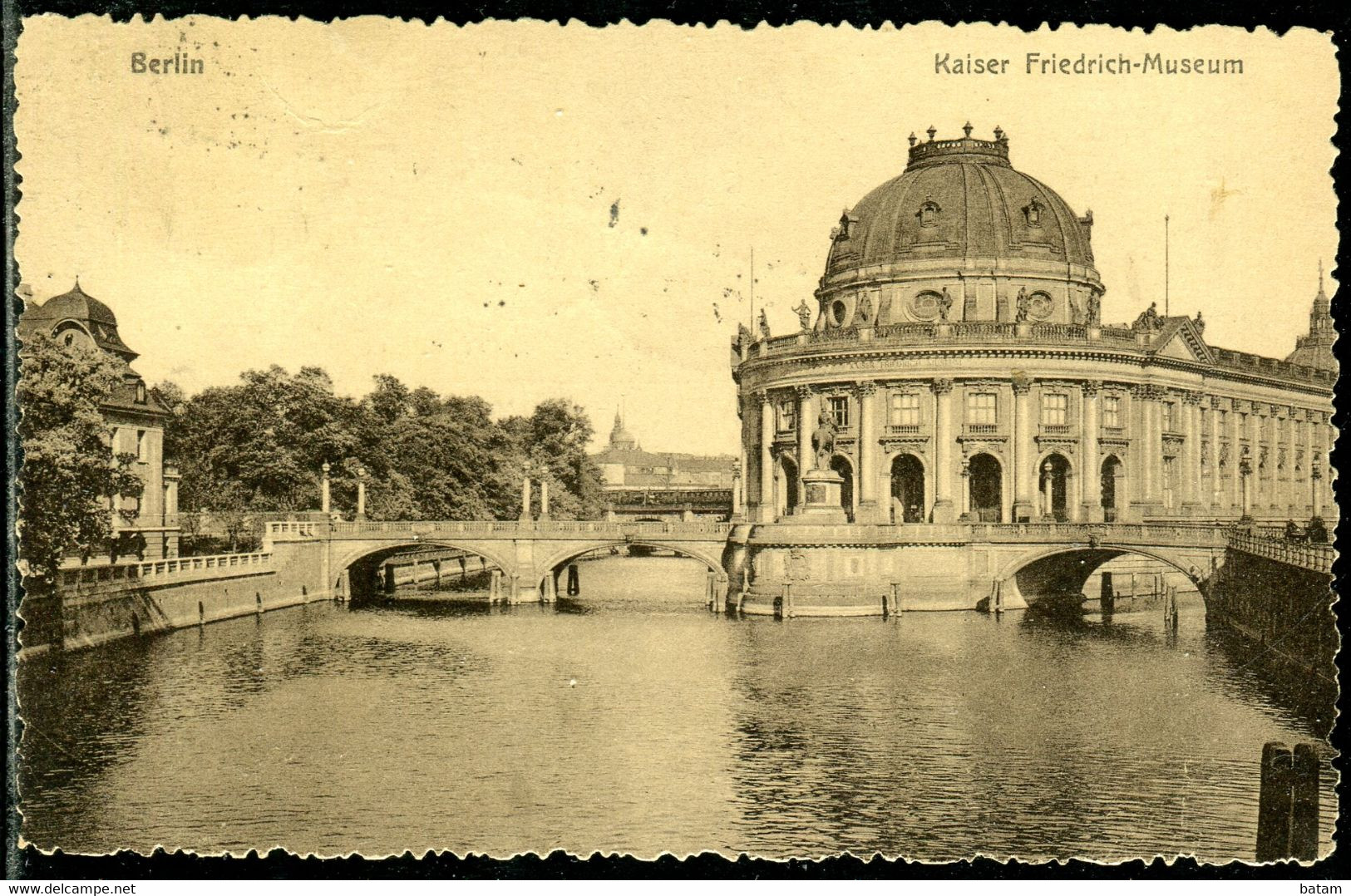 856 - Germany - Berlin 1923 - Kaiser Friedrich Museum - Bridge - Postcard Used - Friedrichshain