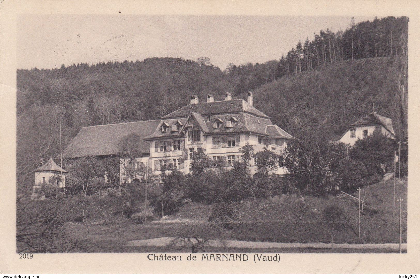 Suisse - Châteaux - Marnand - Le Château - Circulée 28/10/? - Au