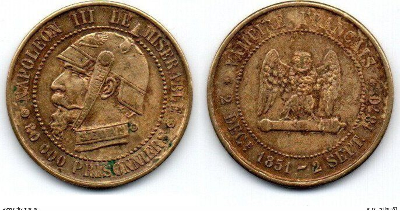 5 Centimes Napoléon III - Satirique TTB - 5 Centimes