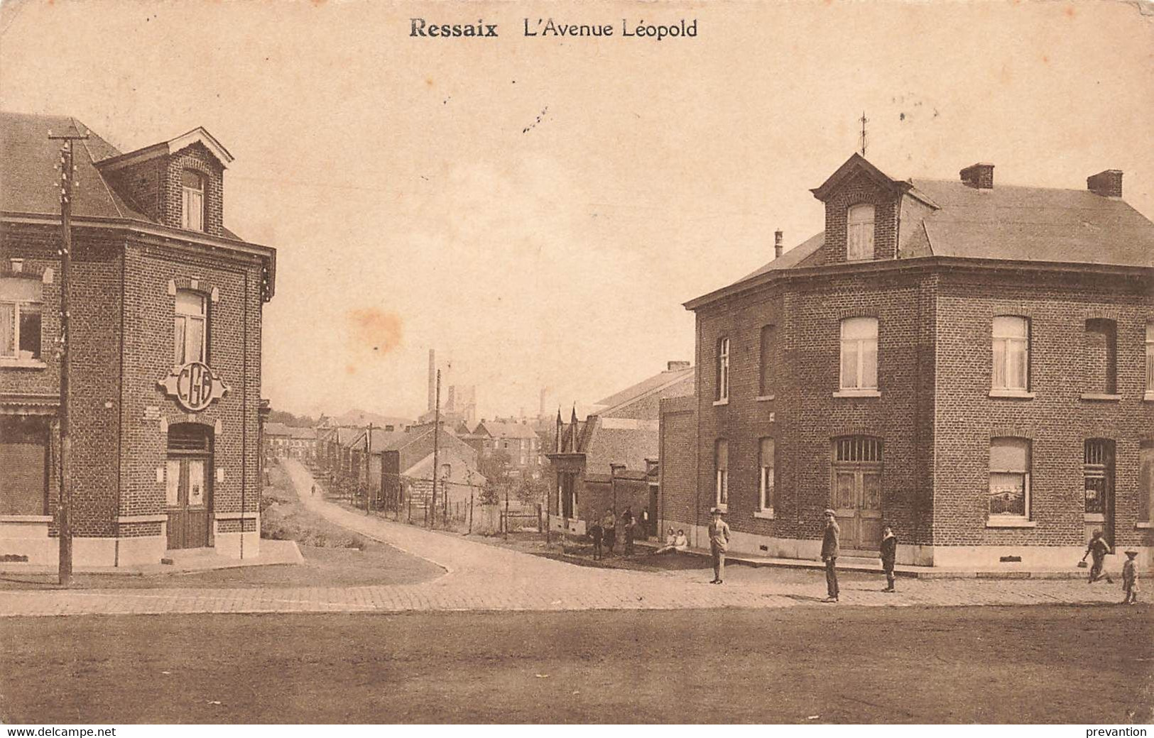 RESSAIX - L'Avenue Léopold - Carte Circulé En 1928 - Binche