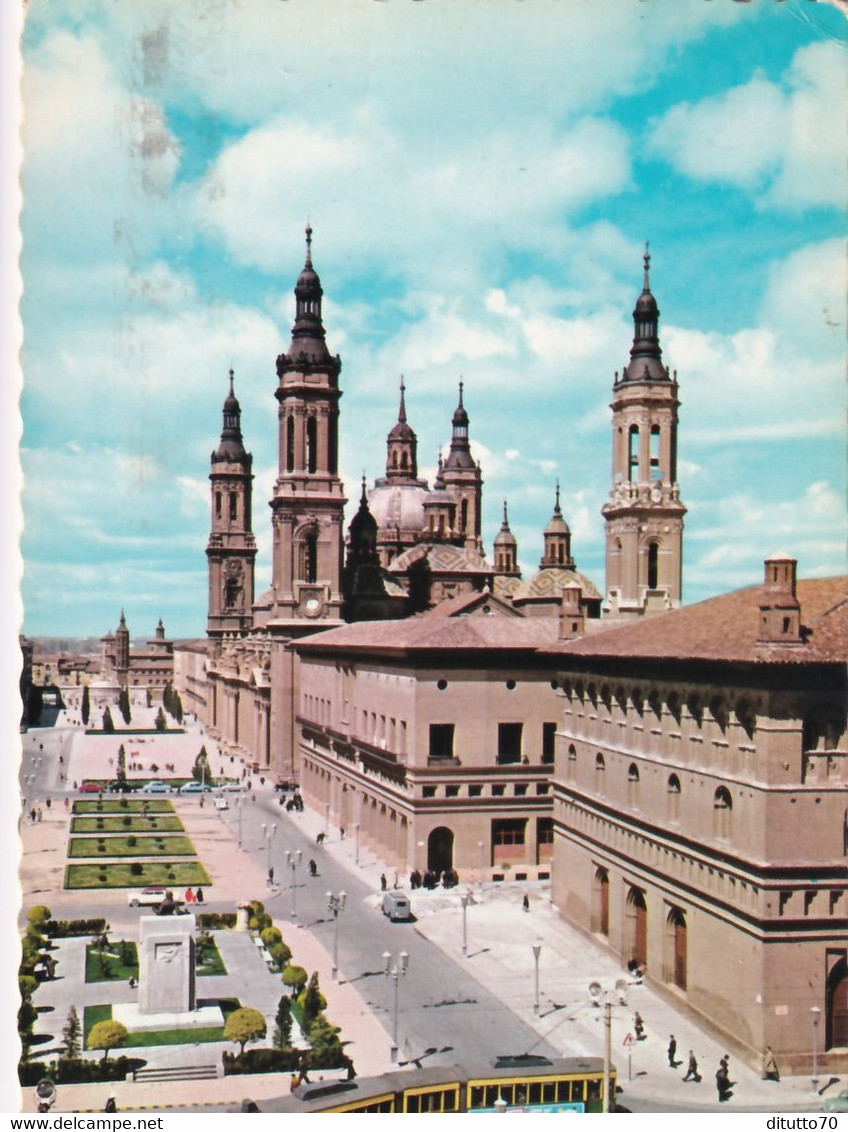 Zaragoza - Plaza De Ntra Sra Del Pilar - Formato Grande Viaggiata – E 14 - Zaragoza