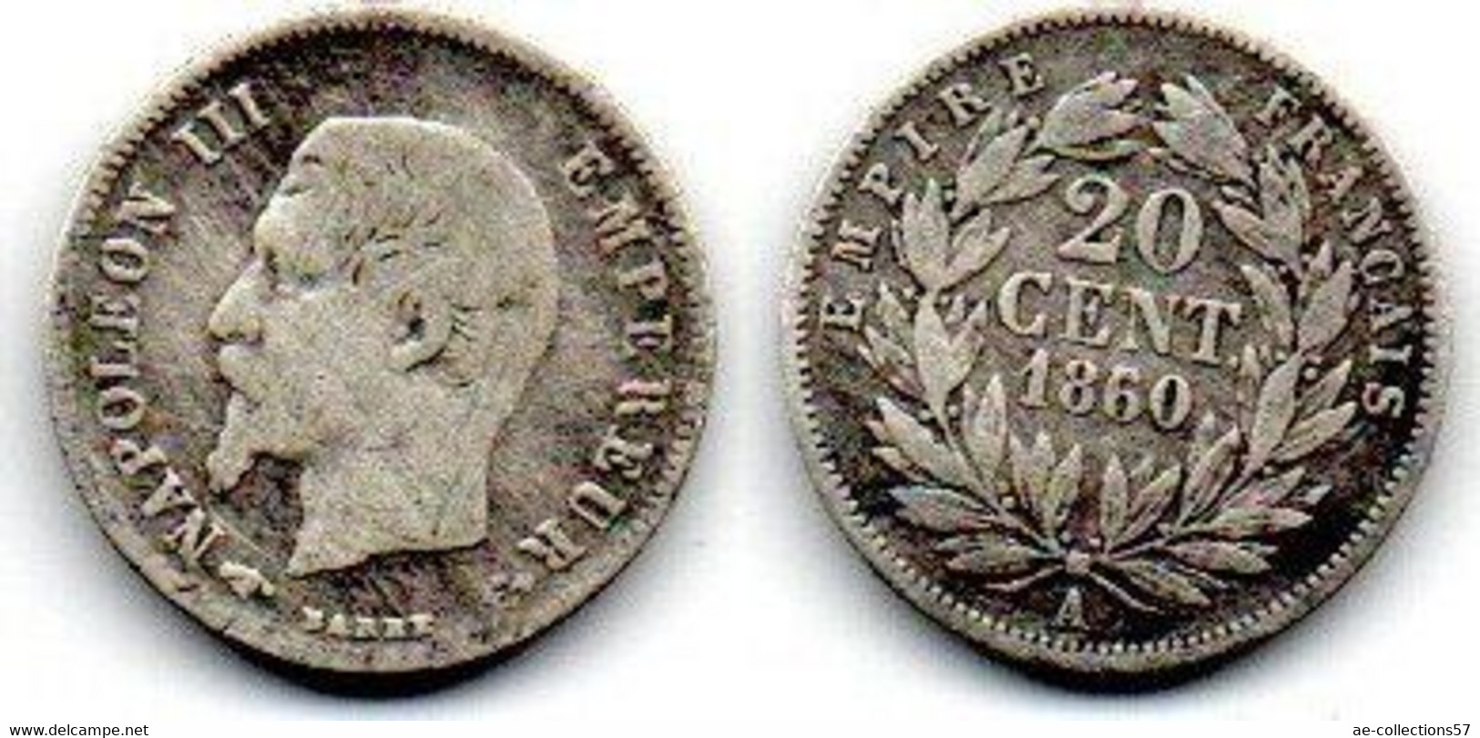 20 Centimes 1860 A Napoléon III TB - 20 Centimes