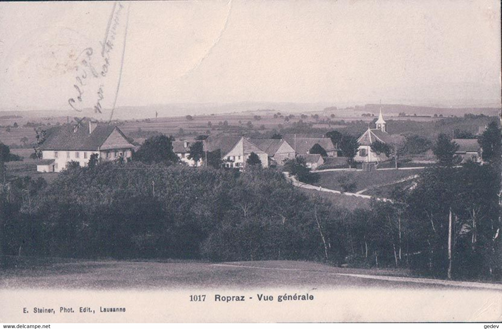 Ropraz VD, Collège Et Eglise (1017) - La Praz