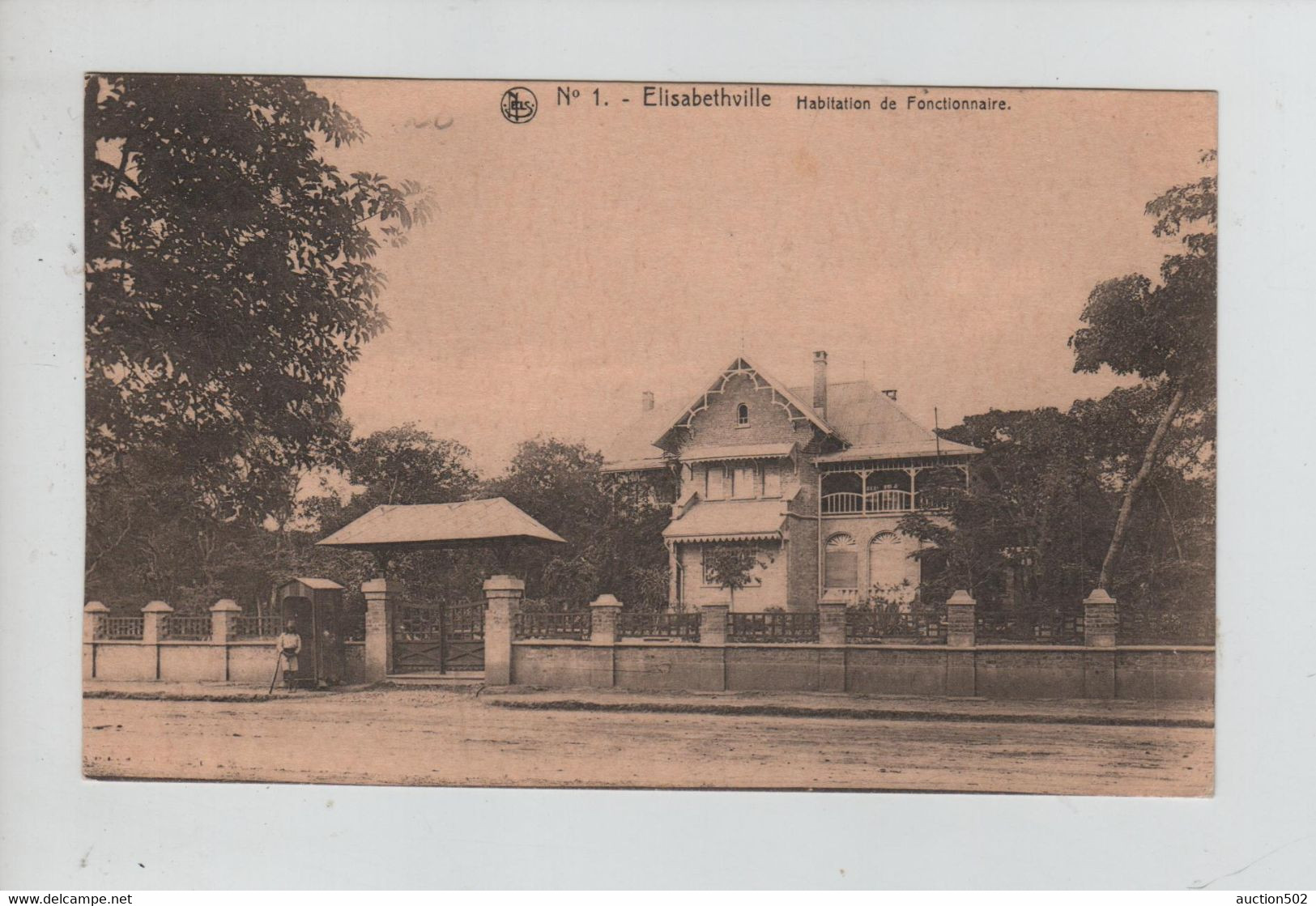 1588PR/ Belgisch Congo Belge CP-PK Elisabethville Habitation De Fonctionnaire - Lubumbashi