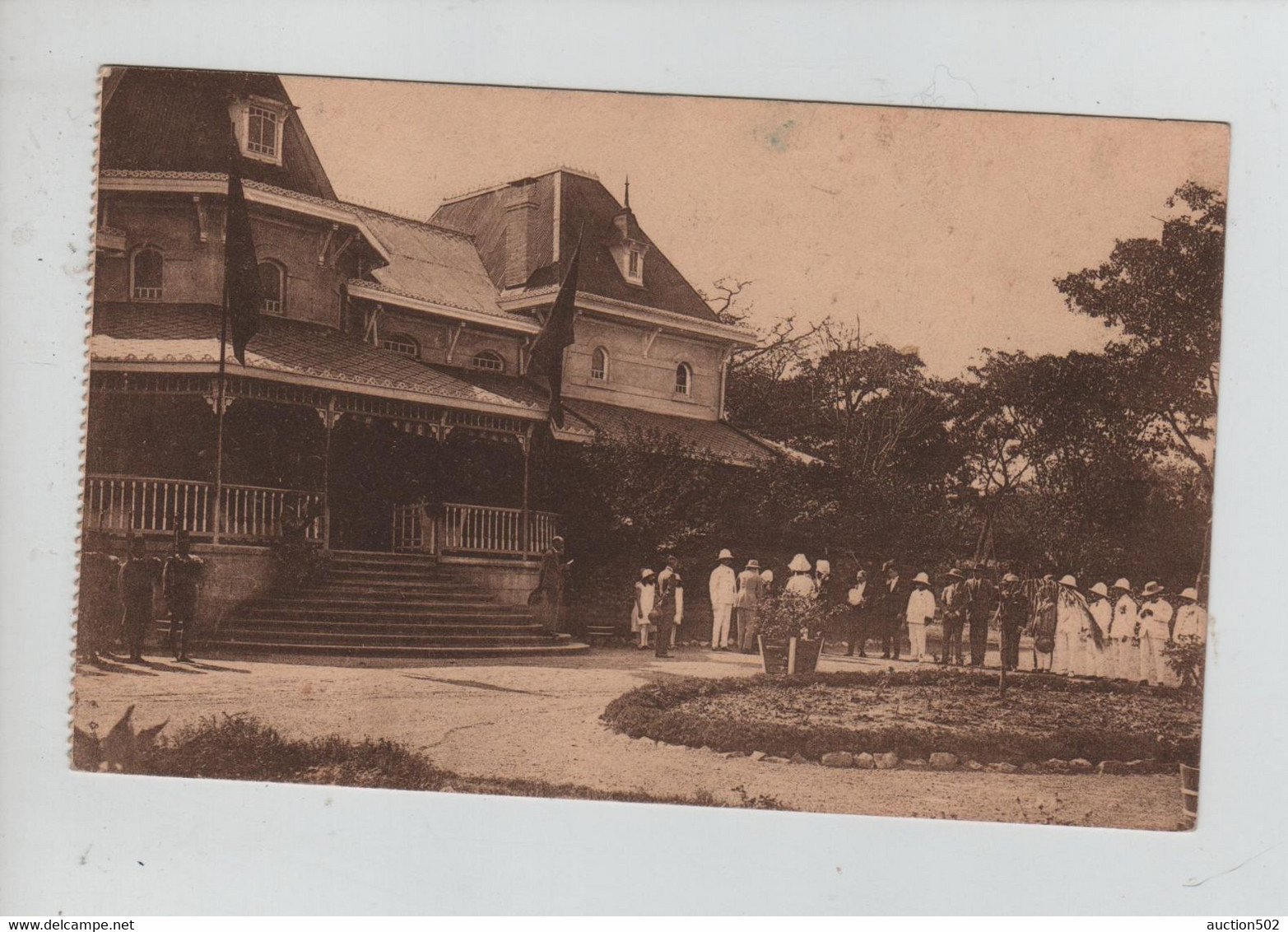 1589PR/ Belgisch Congo Belge CP-PK  Réception Du Prince Au Palais Du Gouverneur à Elisabetville - Lubumbashi