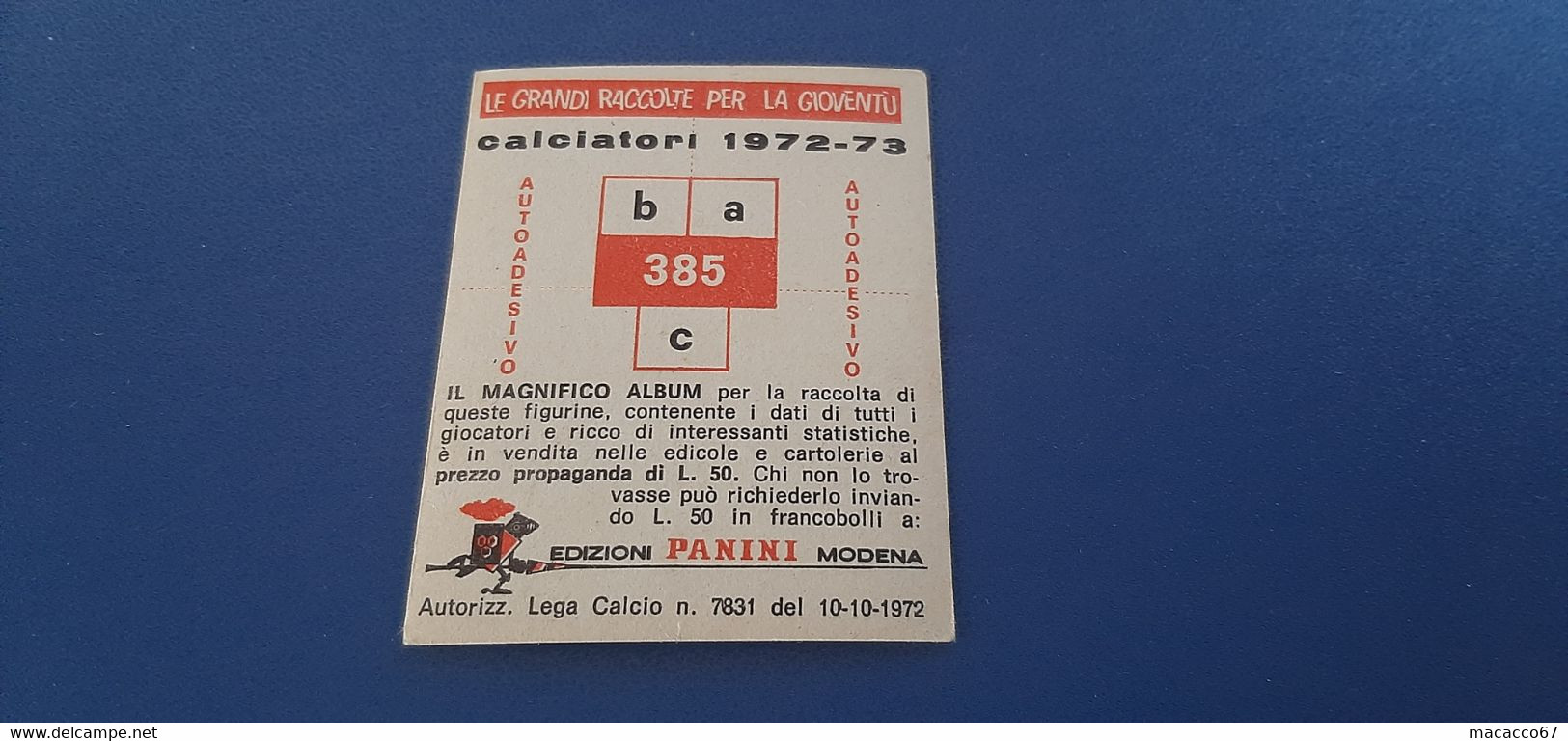 Figurina Calciatori Panini 1972/73 - 385 Scudetto E Squadra Arezzo - Edizione Italiana