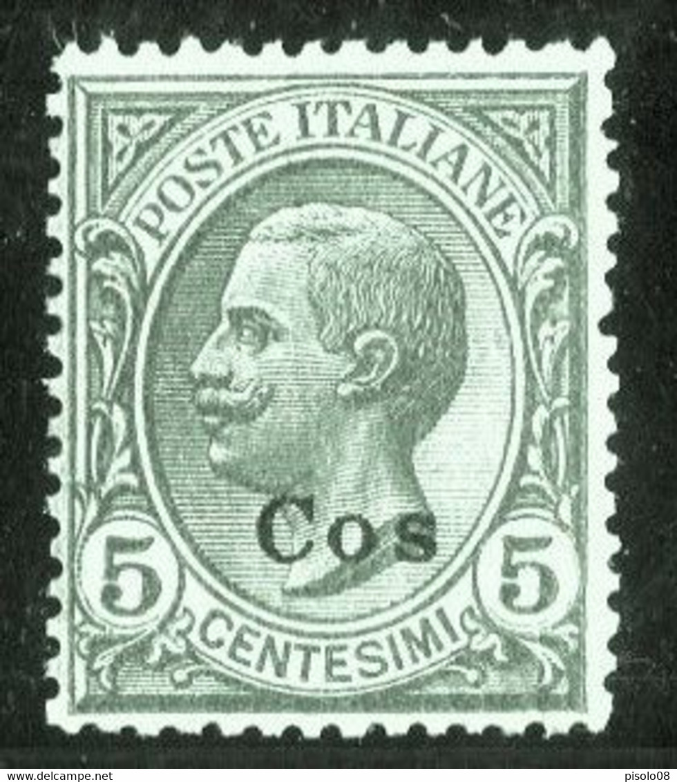 EGEO COO 1912 5 C. ** MNH CENTRATO - Egée (Coo)