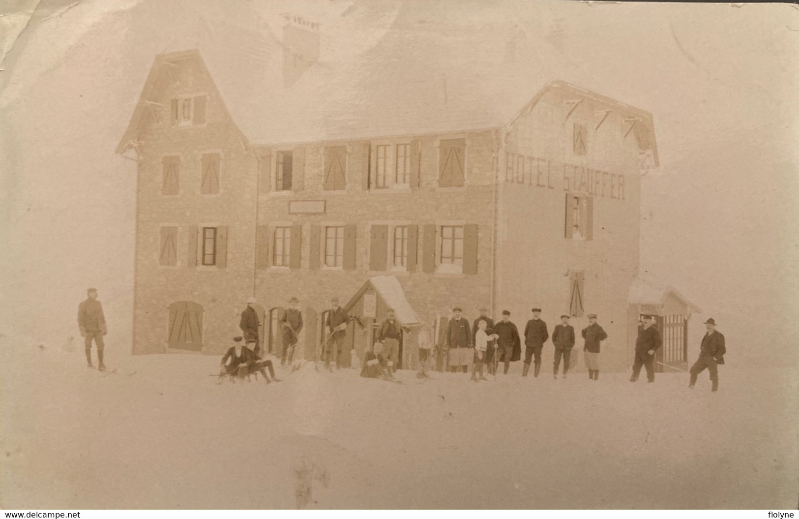 Lepuix - Carte Photo - Vue Sur Hôtel STAUFFER - Sous La Neige - Ski Skieurs - Sonstige & Ohne Zuordnung