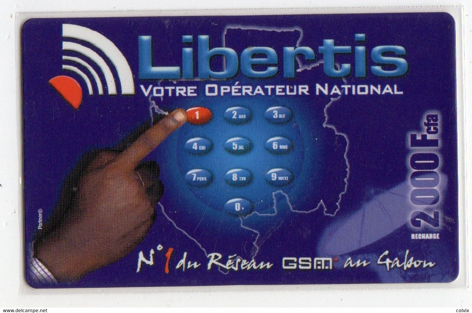 GABON RECHARGE LIBERTIS 2000 FCFA - Gabon