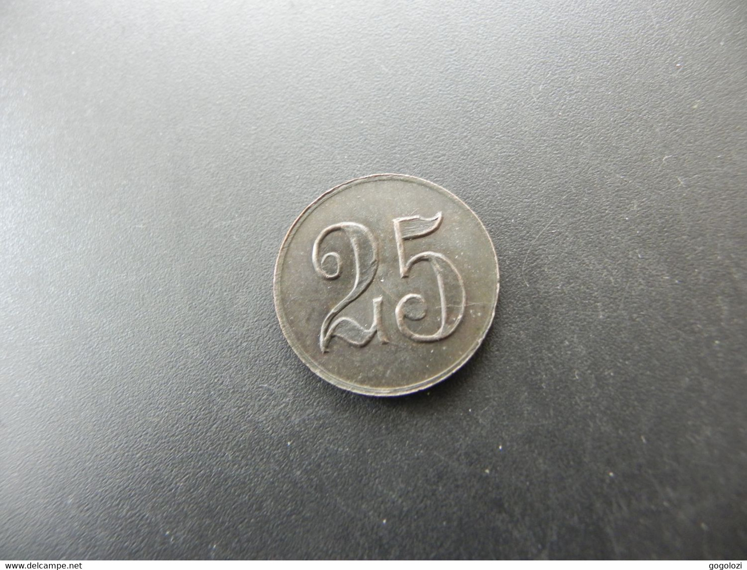 Old Token - 25 Centimes - To Be Identified - Monogramm CD - Unclassified