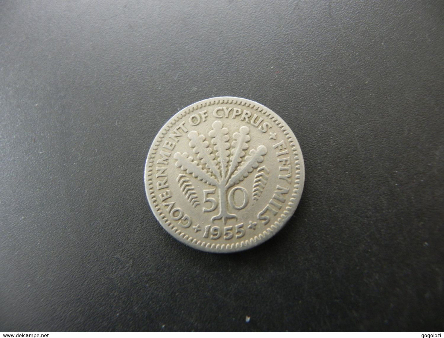 Cyprus 50 Mils 1955 - Chipre