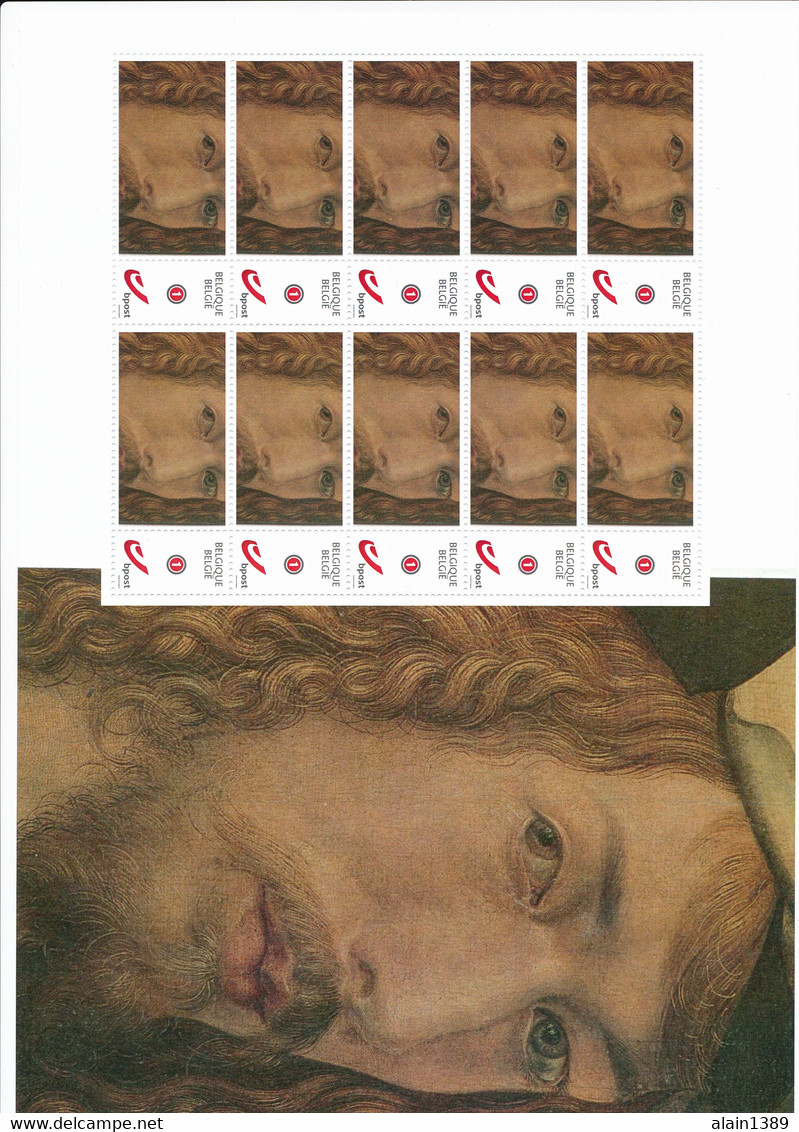 1 Sheet Albrecht Dürer  10 Personal Stamps België Auto Portrait - Otros & Sin Clasificación